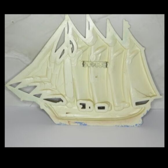 Create A Nautical Book Nook/Shelf Display Hangable Sail Ship Cast Metal Bookends - Picture 11 of 13